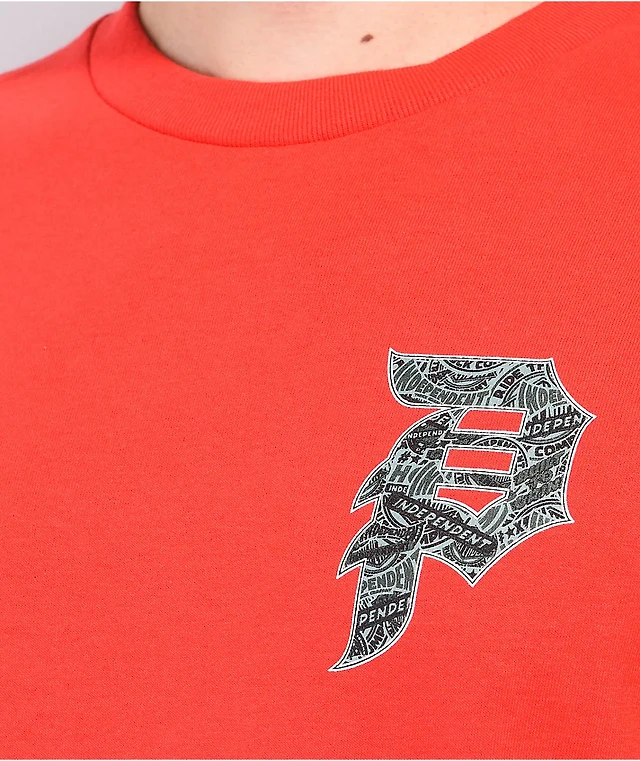 Primitive x Independent Dirty P Red T-Shirt Arden Fair
