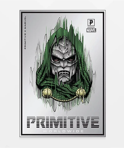 Primitive x Marvel by Paul Jackson Doctor Doom Silver Foil Sticker