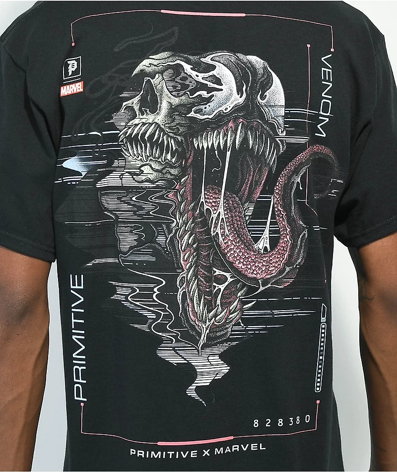 Primitive x Marvel by Paul Jackson Venom Black T-Shirt