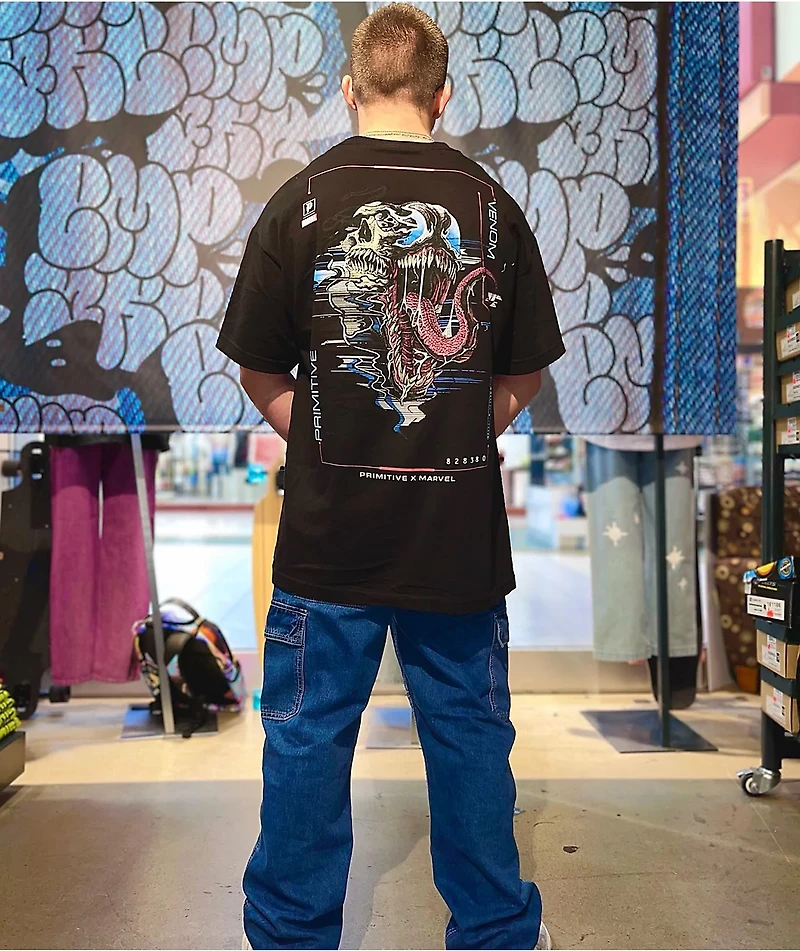 Primitive x Marvel by Paul Jackson Venom Black T-Shirt