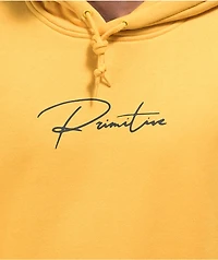 Primitive x Marvel by Paul Jackson Wolverine Yellow Hoodie