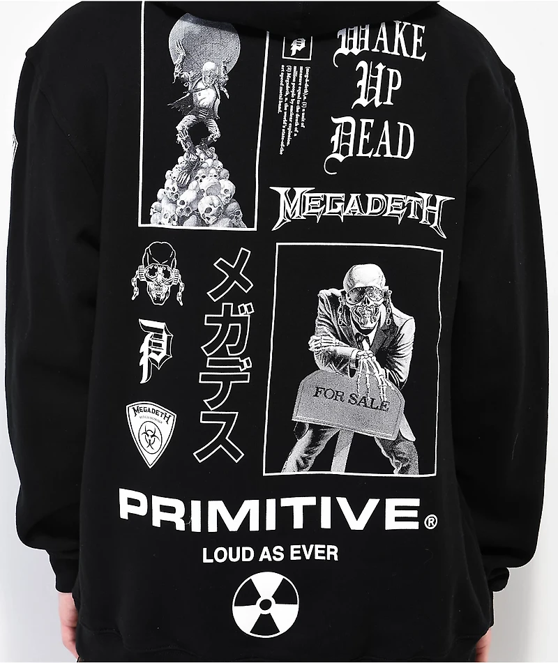 Primitive x Megadeth Loud Black Hoodie
