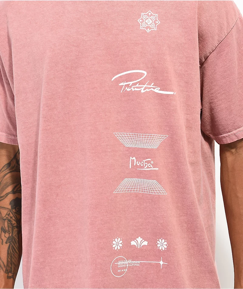 Primitive x Mucha Imperial Washed Rose Gold T-Shirt
