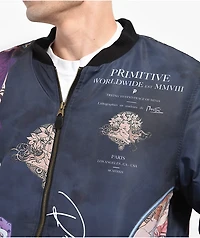 Primitive x Mucha Tragedy Navy Bomber Jacket