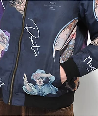 Primitive x Mucha Tragedy Navy Bomber Jacket