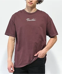 Primitive x My Hero Academia All Might Dark Red Wash T-Shirt