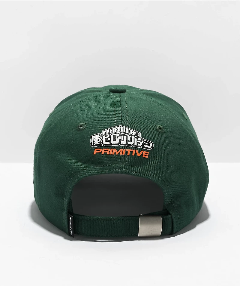 Primitive x My Hero Academia Bakugo Green Strapback Hat