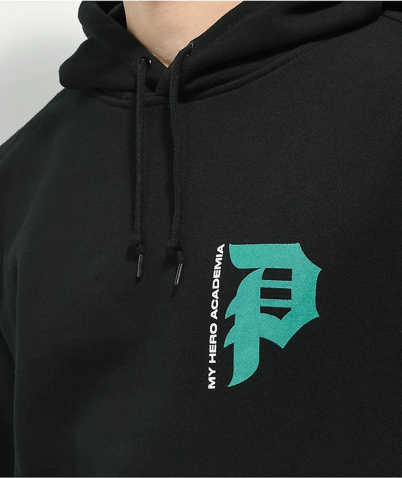 Primitive x My Hero Academia Full Howl Black Hoodie