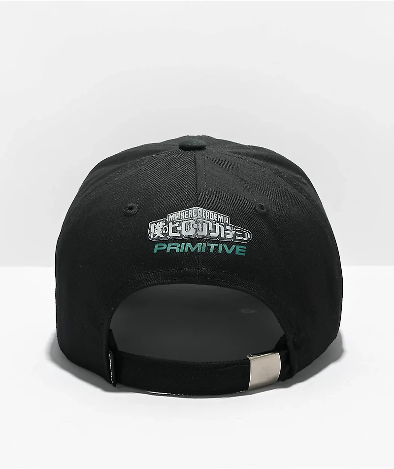 Primitive x My Hero Academia Izuku Midoriya Black Strapback Hat