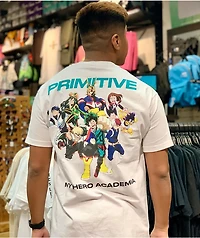 Primitive x My Hero Academia White T-Shirt