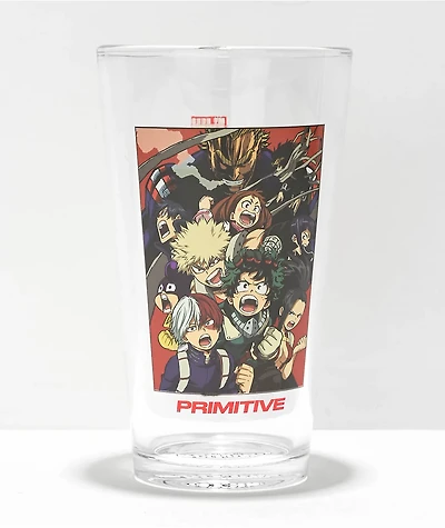 Primitive x My Hero Academia Pint Glass