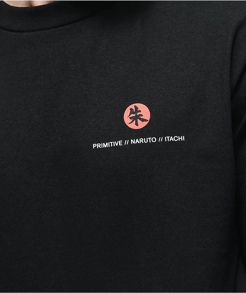 Primitive x Naruto Crows Black Long Sleeve T-Shirt