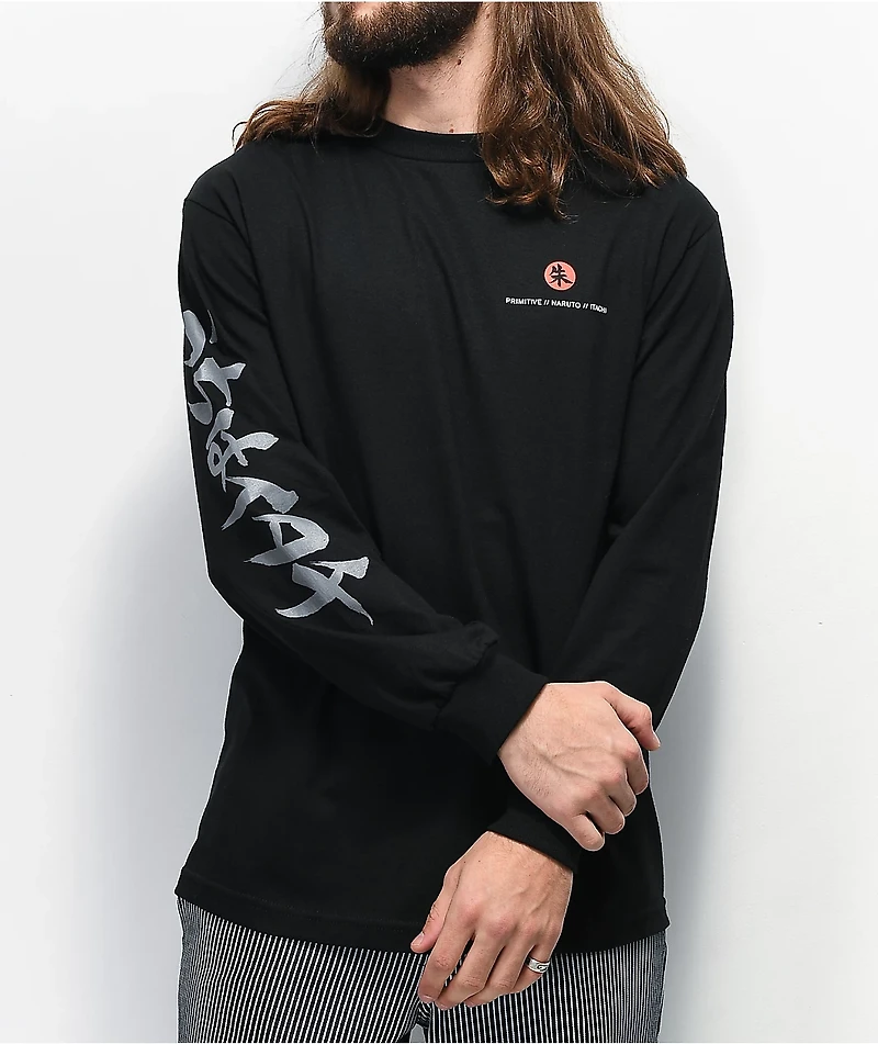 Primitive x Naruto Crows Black Long Sleeve T-Shirt