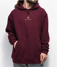 Primitive x Naruto Crows Burgundy Hoodie