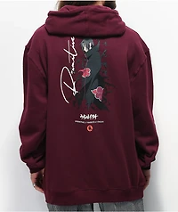 Primitive x Naruto Crows Burgundy Hoodie