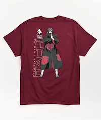 Primitive x Naruto II Itachi Burgundy T-Shirt