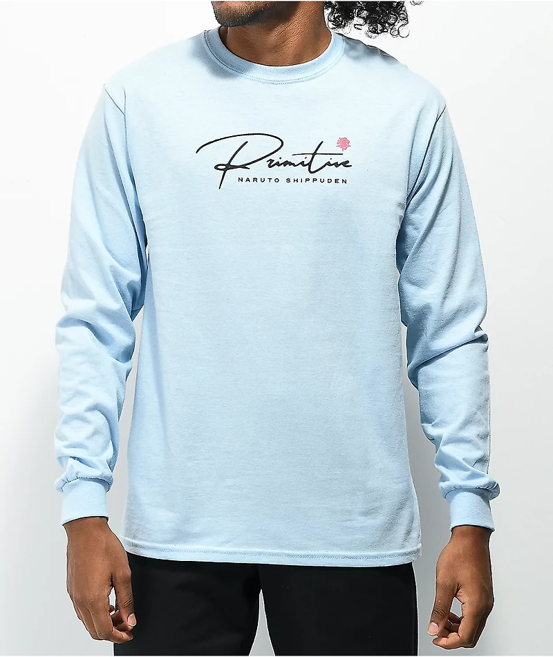 Primitive x Naruto II Know Pain Blue Long Sleeve T-Shirt