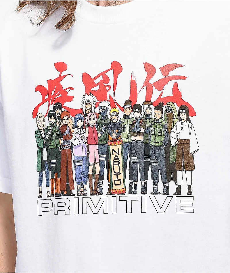 Primitive x Naruto Leaf White T-Shirt