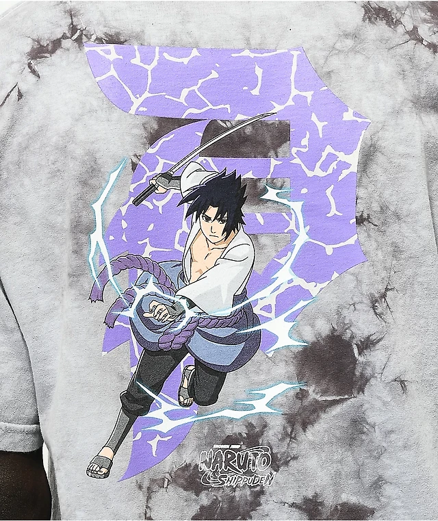 Tie Dye T Shirt Naruto Zara Primitive X Naruto Sasuke P Washed