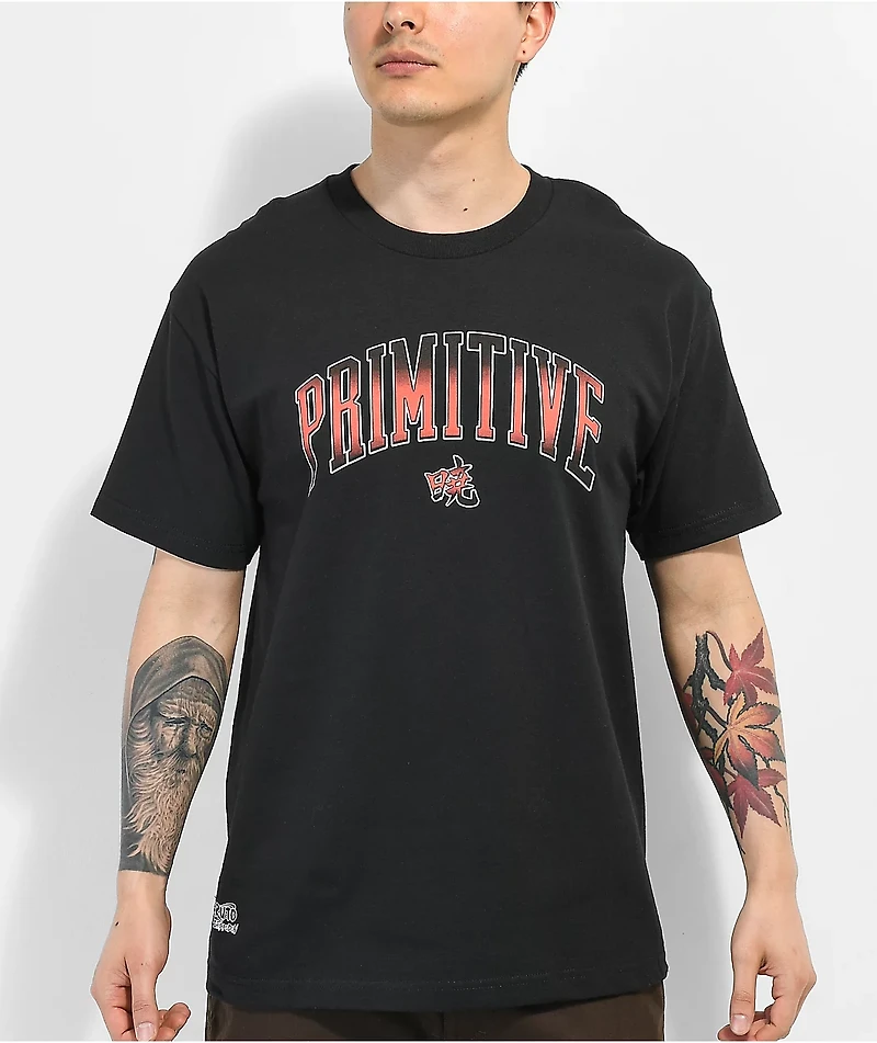 Primitive x Naruto Shippuden Akatsuki Black T-Shirt