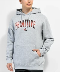 Primitive x Naruto Shippuden Akatsuki Grey Hoodie