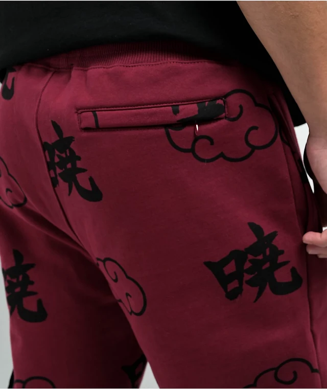 Primitive x Naruto Shippuden Akatsuki Red Sweatpants MainPlace Mall