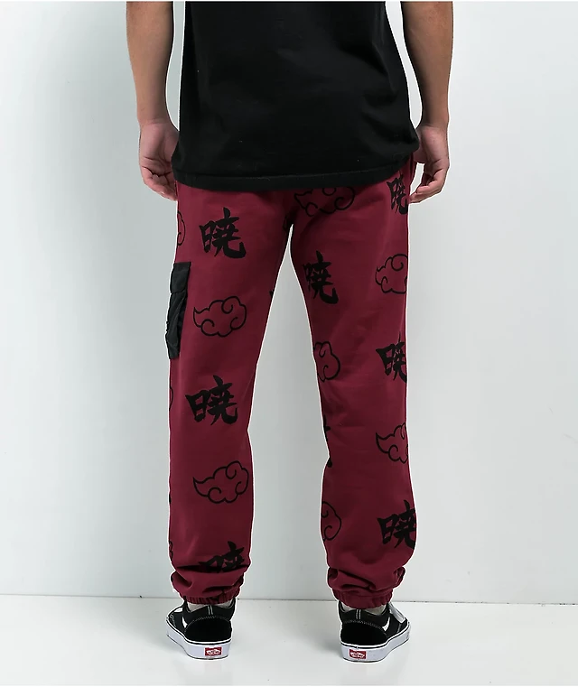 Primitive x Naruto Shippuden Akatsuki Red Sweatpants at Foxvalley