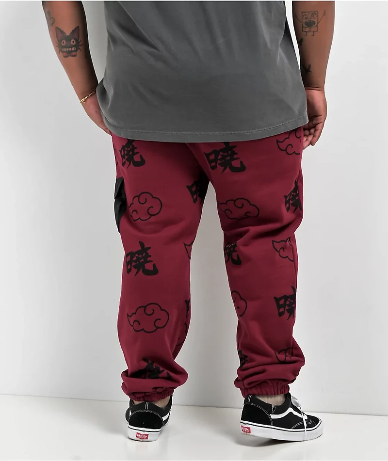 Primitive x Naruto Shippuden Akatsuki Red Sweatpants