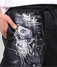 Primitive x Naruto Shippuden Beast Black Mesh Shorts