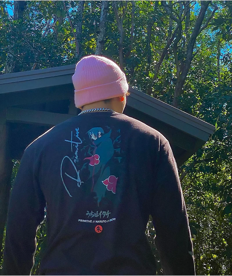 Primitive x Naruto Shippuden Crows Black Hoodie