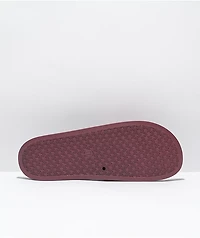 Primitive x Naruto Shippuden Crows Burgundy Slide Sandals