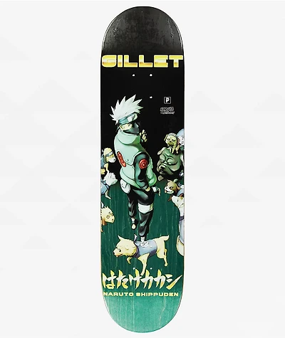 Primitive x Naruto Shippuden Gillet Kakashi Dog Squad 8.0" Skateboard Deck