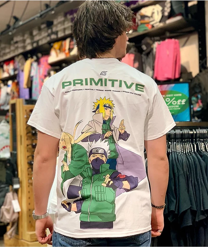 Primitive x Naruto Shippuden Hokage White T-Shirt