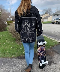 Primitive x Naruto Shippuden II Itachi Black Windbreaker Jacket