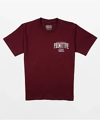 Primitive x Naruto Shippuden II Kids Versus Sasuke Burgundy T-Shirt