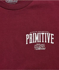 Primitive x Naruto Shippuden II Kids Versus Sasuke Burgundy T-Shirt