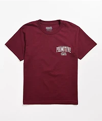 Primitive x Naruto Shippuden II Kids Versus Sasuke Burgundy T-Shirt