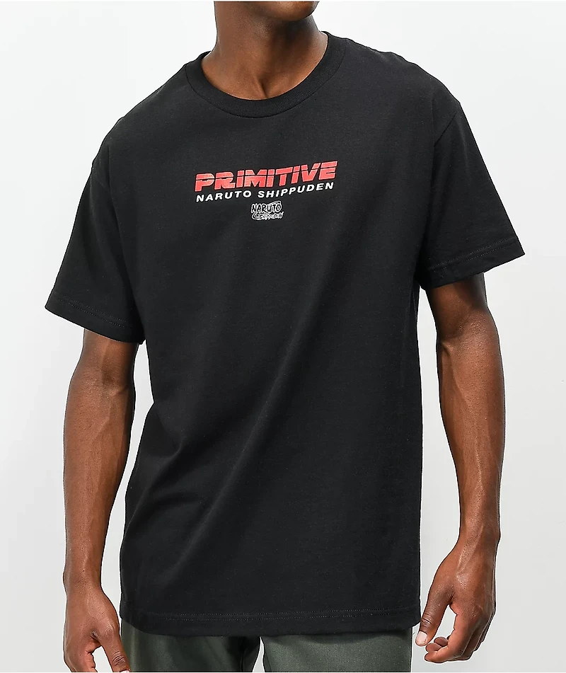 Primitive x Naruto Shippuden Itachi Uchiha Black T-Shirt