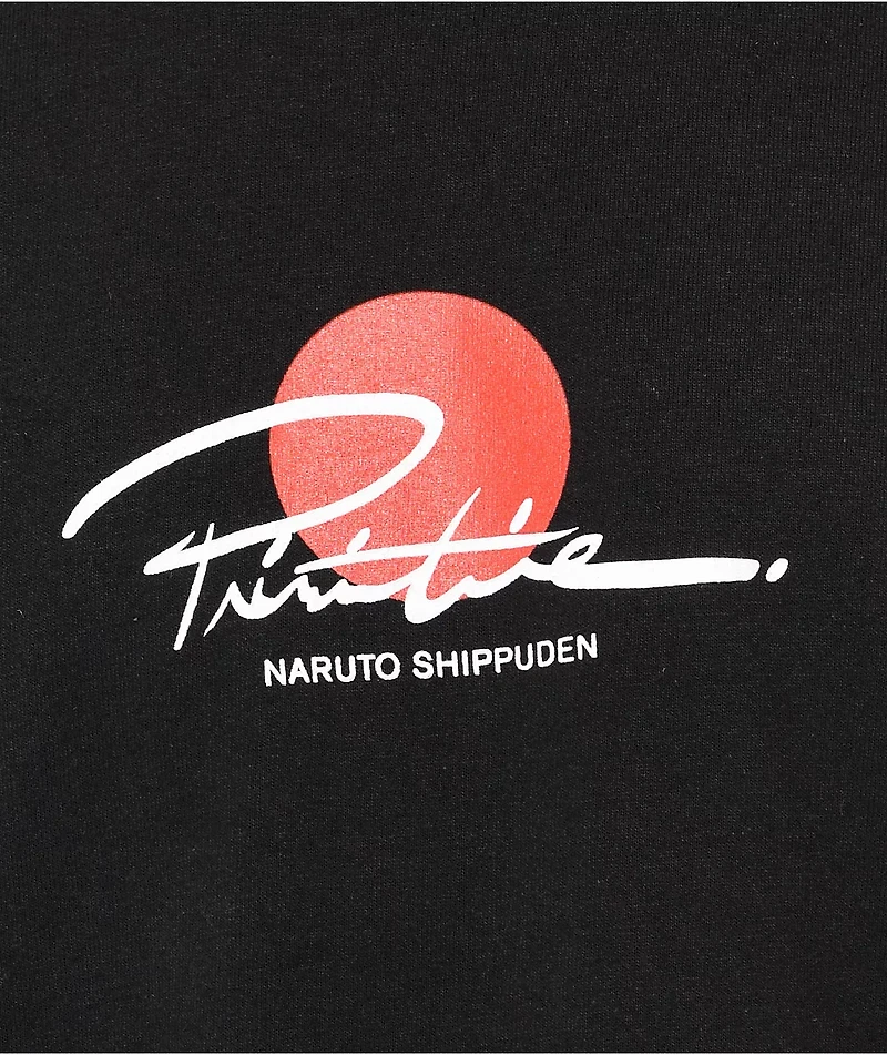 Primitive x Naruto Shippuden Itachi Warning Black T-Shirt