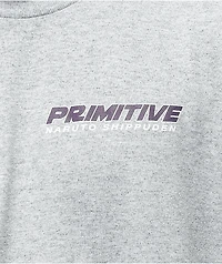 Primitive x Naruto Shippuden Madara Uchiha Grey T-Shirt