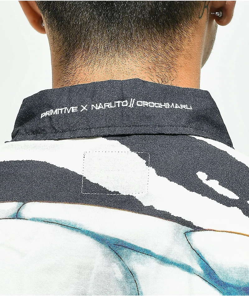 Primitive x Naruto Shippuden Orochimaru Short Sleeve Button Up Shirt
