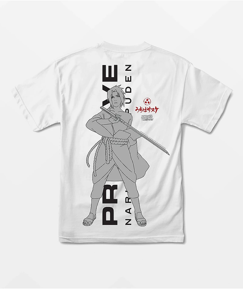 Primitive x Naruto Shippuden Sasuke Blade White T-Shirt