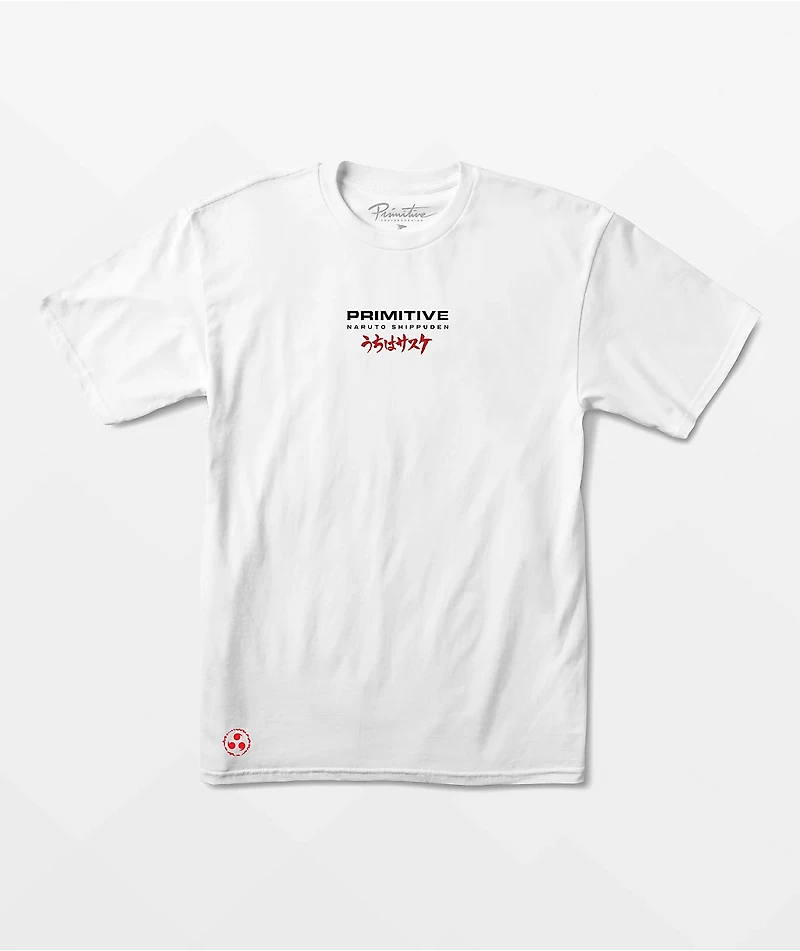 Primitive x Naruto Shippuden Sasuke Blade White T-Shirt