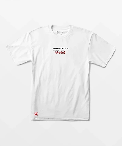 Primitive x Naruto Shippuden Sasuke Blade White T-Shirt