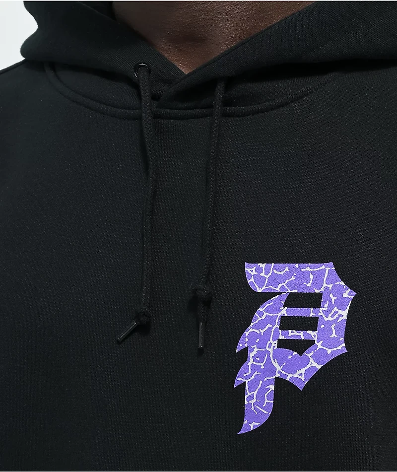 Primitive x Naruto Shippuden Sasuke Dirty P Black Hoodie