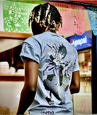 Primitive x Naruto Shippuden Sasuke vs. Kakashi Blue T-Shirt