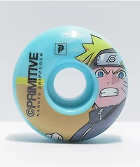 Primitive x Naruto Shippuden Team 54mm Blue Swirl Skateboard Wheels