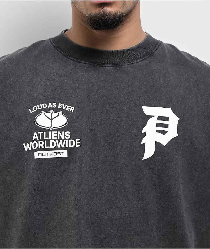 Primitive x Outkast Glow Heavyweight Charcoal T-Shirt