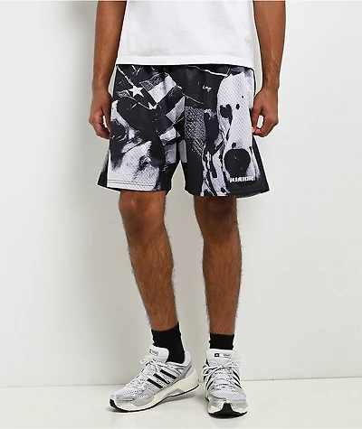 Primitive x Sublime Dog Days Black Mesh Shorts