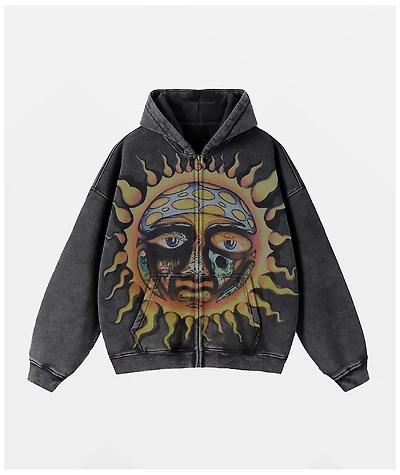 Primitive x Sublime Rise Black Wash Heavyweight Zip Hoodie